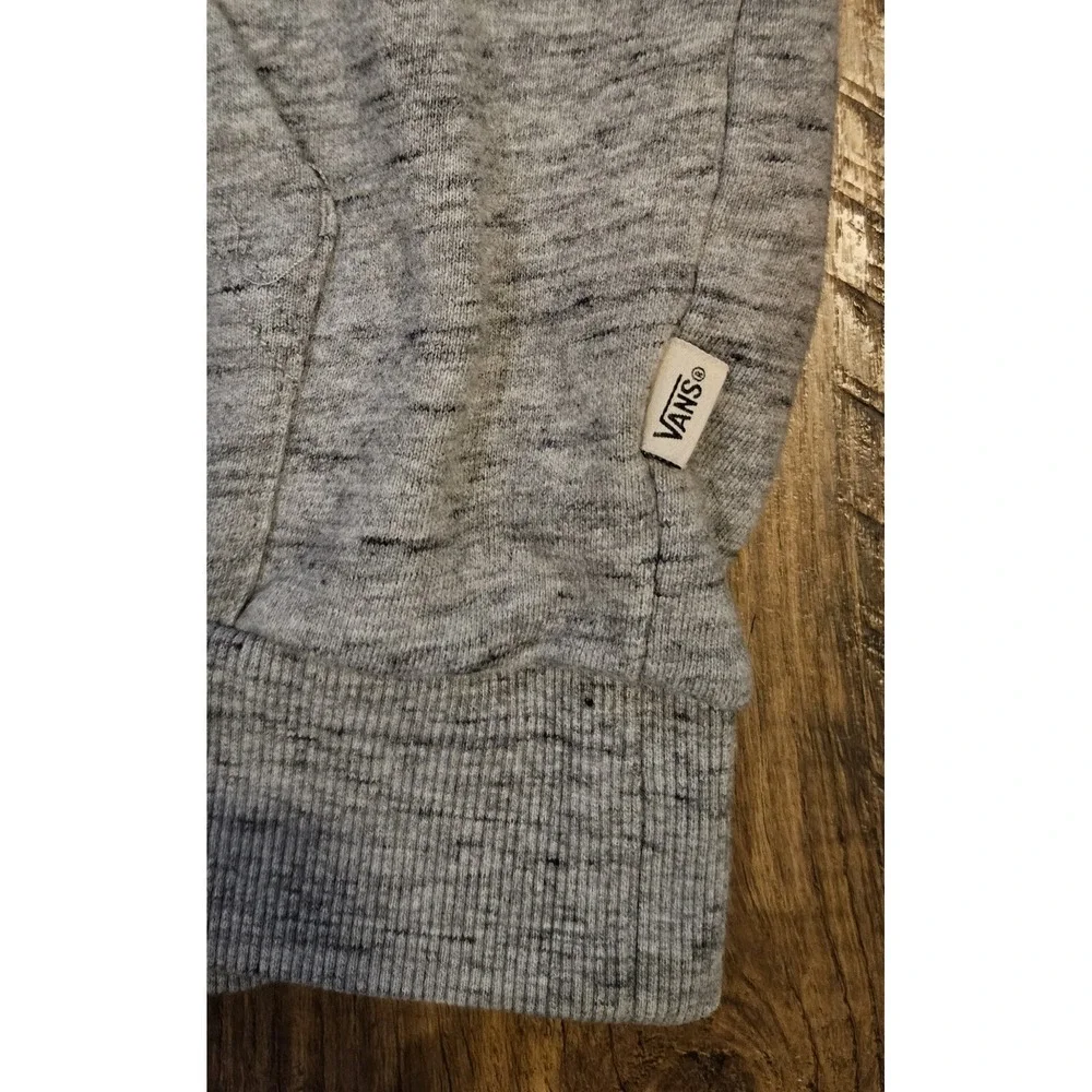 Vans Off The Wall Mens‎ Gray Pullover Short Sleeve Hoodie - Size Small